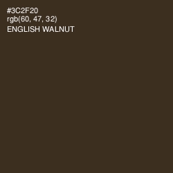 #3C2F20 - English Walnut Color Image